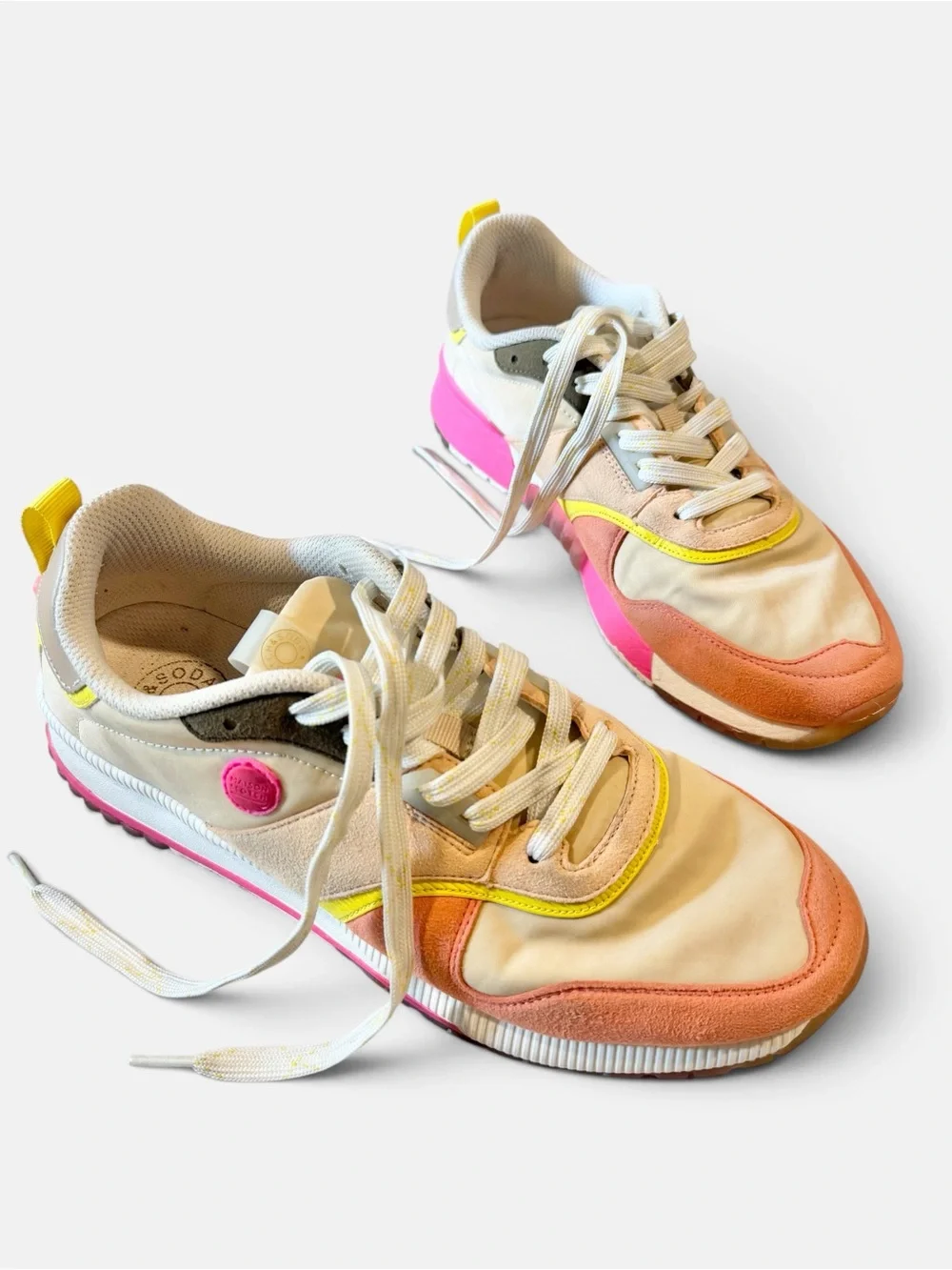 Scotch & Soda VIVI Sneakers EU 42 Bright Neon Coral Pink Men’s 8.5 Women’s 10.5